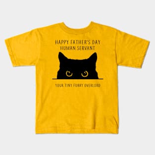 Cat Dad Father Day Overlord Kids T-Shirt